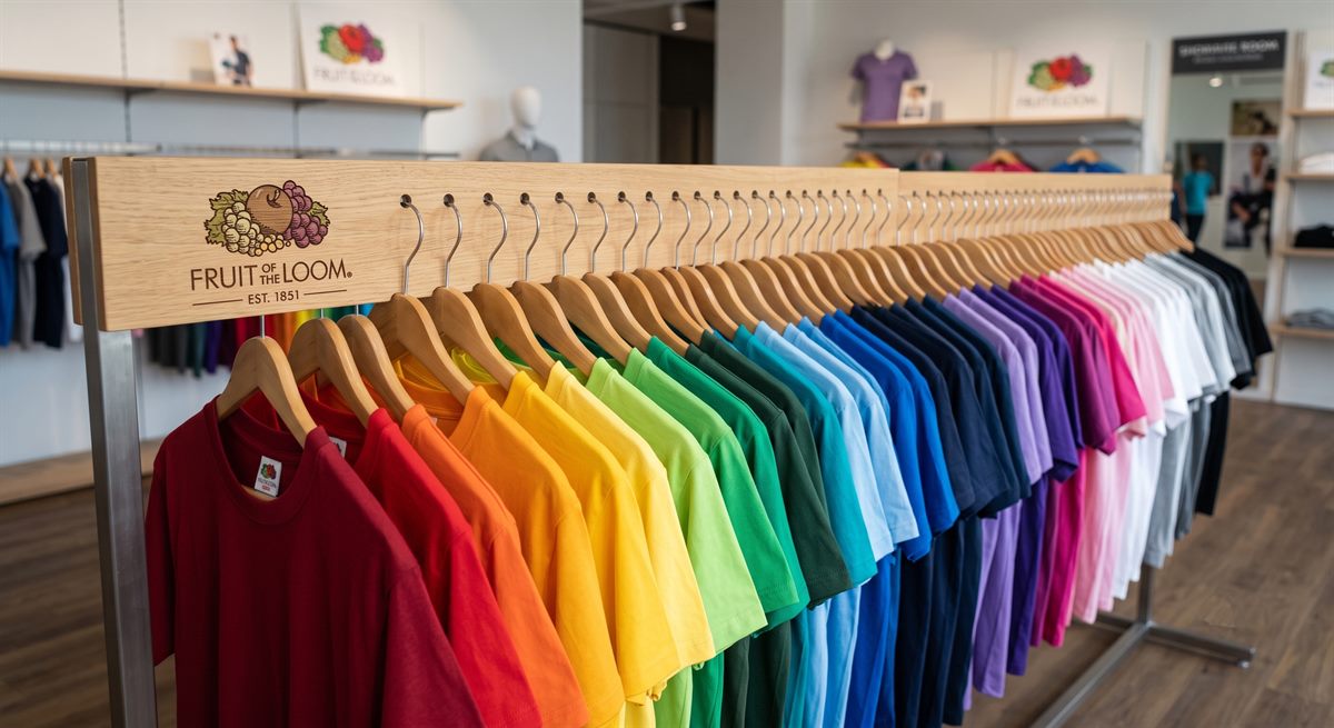 Fruit of the Loom majice u punom rasponu boja na vješalicama